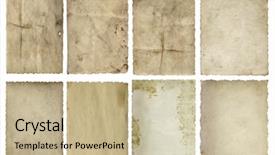  Presentation with old white antique frame - Cool new slides with conceptual old vintage paper backdrop and a soft green colored foreground