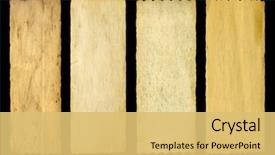  Presentation with antique paper texture - Slides with conceptual old vintage paper background and a yellow colored foreground