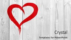  Presentation with education love - Audience pleasing PPT layouts consisting of conceptual painted red abstract backdrop and a light gray colored foreground