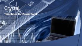  Presentation with modern color - Amazing slide deck having conceptual-photo-illustration-computers backdrop and a ocean colored foreground