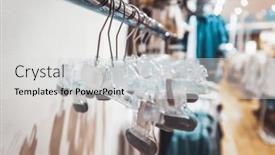  Presentation with sales - Presentation theme consisting of conceptual-photo-of-a-sales background and a  colored foreground