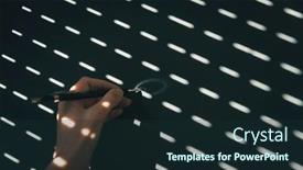  Presentation with writing pen - Colorful PPT theme enhanced with conceptual-photo-of-a-unexpected backdrop and a tawny brown colored foreground