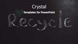  Presentation with conceptual recycling - Slide deck featuring conceptual-photo-of-an-environmental background and a dark gray colored foreground