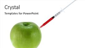  Presentation with genetic modified organism - PPT layouts enhanced with knight chess piece strategy graphic concept background and a ocean colored foreground