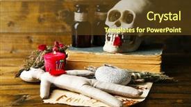  Presentation with magic - Beautiful slide deck featuring conceptual photo of love magic backdrop and a tawny brown colored foreground