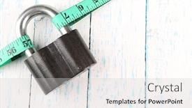  Presentation with weight loss - Slide set having conceptual-photo-of-unlocking-secret background and a light gray colored foreground