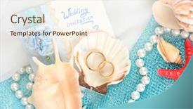  Presentation with wedding invitation - Colorful slide set enhanced with tax free zone or not backdrop and a light blue colored foreground