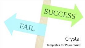  Presentation with road signs - Beautiful PPT theme featuring conceptual road signs on choice backdrop and a white colored foreground