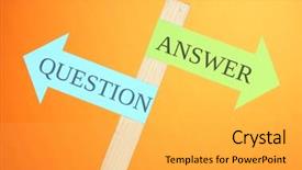  Presentation with road signs - Slide deck with conceptual road signs on choice background and a  colored foreground