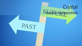  Presentation with road signs - Presentation design with conceptual road signs on choice background and a  colored foreground