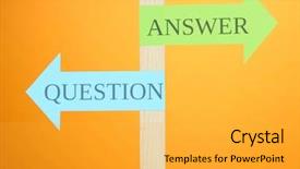  Presentation with road signs - Presentation design enhanced with conceptual road signs on choice background and a  colored foreground