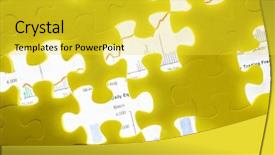  Presentation with piece of the pie - Beautiful theme featuring conceptual shot with missing piece backdrop and a yellow colored foreground