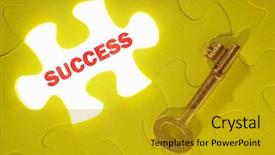  Presentation with yellow - Slides featuring piece of yellow jigzaw puzzle background and a gold colored foreground