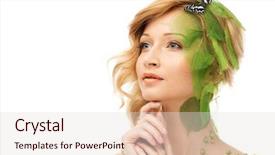  Presentation with spring - Audience pleasing slide set consisting of conceptual spring costume with butterfly backdrop and a  colored foreground