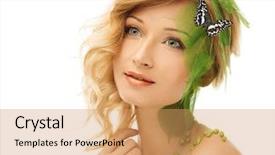  Presentation with forest beautiful spring nature - PPT theme consisting of conceptual spring costume with butterfly background and a  colored foreground