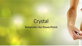  Presentation with weight - Colorful slide deck enhanced with concern figure - digital composite of woman measuring backdrop and a yellow colored foreground