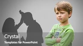 Presentation with digital parenting - Beautiful PPT layouts featuring concerned and parents arguing violent backdrop and a gray colored foreground