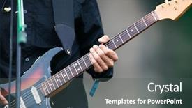  Presentation with metal music - Colorful presentation theme enhanced with concert at electric castle festival backdrop and a dark gray colored foreground