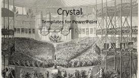  Presentation with journal - Theme featuring concert in crystal palace london background and a light gray colored foreground