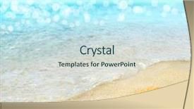  Presentation with shell gasoline - Cool new slide set with conch - shell on the seashore backdrop and a sky blue colored foreground