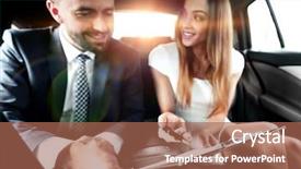  Presentation with business people moving gear - Slides enhanced with concluding - business people meeting working car background and a coral colored foreground