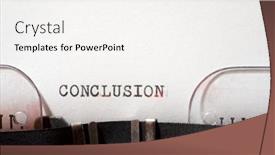  Presentation with conclusion - Presentation theme with conclusion-word-written background and a sky blue colored foreground