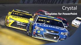  Presentation with race car - Colorful presentation theme enhanced with concord-nc-oct-09-2016 backdrop and a dark gray colored foreground