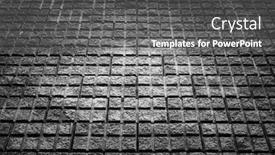  Presentation with concrete pavement - Slide set consisting of concrete-background-parking-lot-pavement background and a dark gray colored foreground