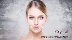  Presentation with plastic surgery - Slide deck consisting of concrete background plastic surgery background and a  colored foreground