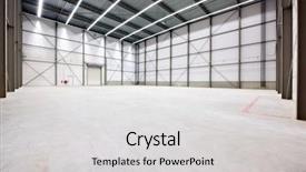  Presentation with warehouse - Audience pleasing PPT layouts consisting of floor clean - interior of an empty warehouse backdrop and a light gray colored foreground