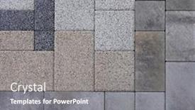  Presentation with concrete pavement - PPT layouts having concrete-blocks-for-wall-sidewalk background and a gray colored foreground