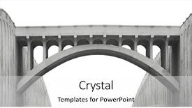  Presentation with bridge concrete - Colorful slide set enhanced with concrete bridge isolated backdrop and a white colored foreground