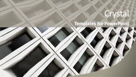  Presentation with architectural - Slide set with concrete building - abstract architectural background background and a gray colored foreground