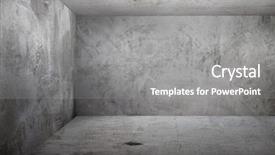  Presentation with old metal sheet roof texture - Colorful slide deck enhanced with concrete building - corner of old grunge room backdrop and a gray colored foreground