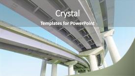  Presentation with concrete - Colorful slide deck enhanced with concrete building - pillars of viaduct backdrop and a gray colored foreground