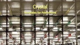  Presentation with architecture futuristic - PPT theme featuring concrete cube - futuristic architecture background and a tawny brown colored foreground