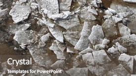  Presentation with ice - Colorful slide deck enhanced with concrete cube - texture of ice pieces backdrop and a  colored foreground