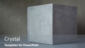  Presentation with construction design - Beautiful presentation design featuring concrete-cube-near-wall-background backdrop and a gray colored foreground