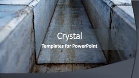  Presentation with gutter - Theme featuring concrete groove channel or gutter background and a gray colored foreground