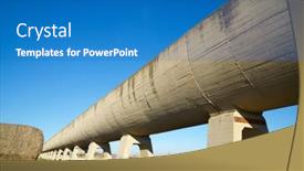  Presentation with canal irrigation - Presentation enhanced with concrete-irrigation-canal-in-huesca background and a teal colored foreground