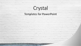  Presentation with white brick wall - Colorful slides enhanced with concrete masonry - interior room with white brick backdrop and a white colored foreground