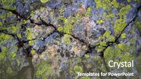  Presentation with old stone age - PPT layouts with concrete mould - old stone surface - abstract background and a tawny brown colored foreground