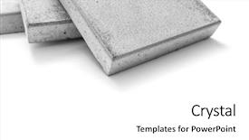  Presentation with paving - Presentation design enhanced with concrete paving slab in square background and a white colored foreground