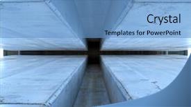  Presentation with structure - Theme having cyber space - concrete pillar structure abstract background and a teal colored foreground