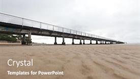  Presentation with concrete - Slide deck enhanced with concrete-pontoon-at-the-bassin background and a coral colored foreground