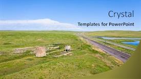  Presentation with world war one - Slide deck consisting of concrete-ruins-of-one background and a light blue colored foreground