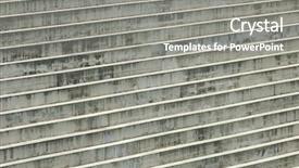  Presentation with dam - Theme featuring concrete staircase in a dam background and a  colored foreground