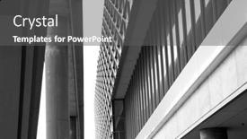  Presentation with rail - Colorful slide set enhanced with concrete-structures-light-rail-tracks backdrop and a dark gray colored foreground