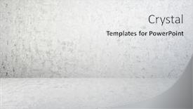  Presentation with plaster - PPT theme with concrete-white-room-plaster-wall background and a white colored foreground