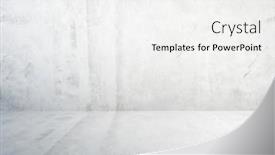  Presentation with plaster - PPT theme having concrete-white-room-plaster-wall background and a white colored foreground